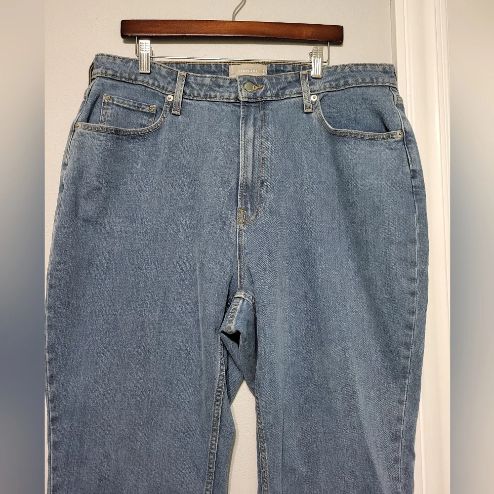 EVERLANE The Curvy Cheeky Straight Leg Jeans Organic Cotton Women's Size 35 - Picture 4 of 14